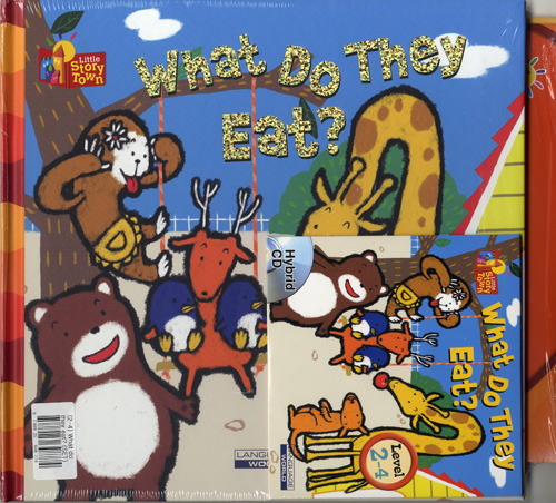 Little Story Town 2-4:What do they eat? (B+CD+W+Phonics) Set