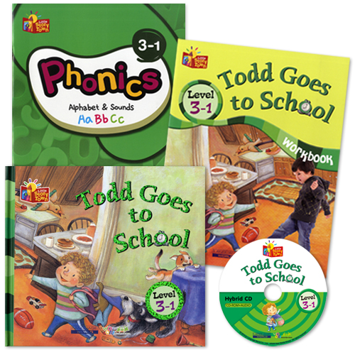 Little Story Town 3-1:Todd Goes to School (B+CD+W+Phonics) Set 