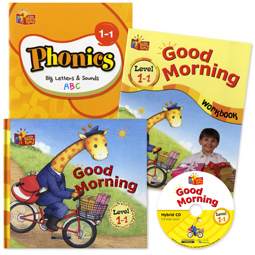 Little Story Town 1-1:Good Morning (B+CD+W+Phonics) Set