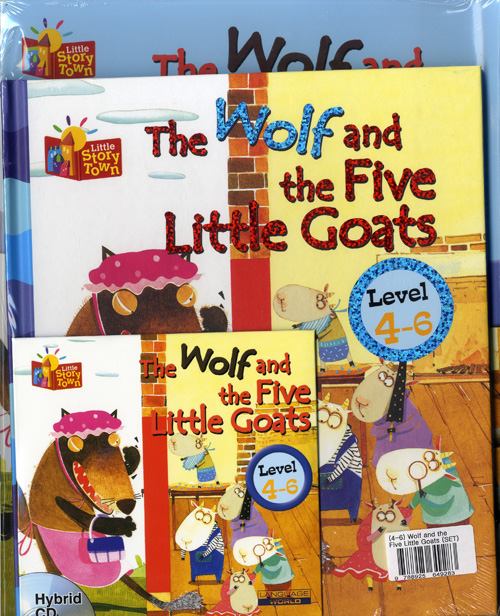 Little Story Town 4-6:Wolf and the Five Little Goats (B+CD+W) Set