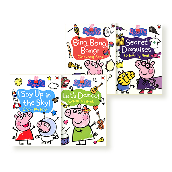 Peppa's Colouring 4 PB Shrink-wrap Set