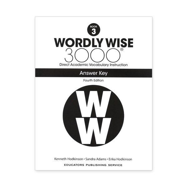 Wordly Wise 3000: Book 03 Answer Key (4/E) 대표이미지