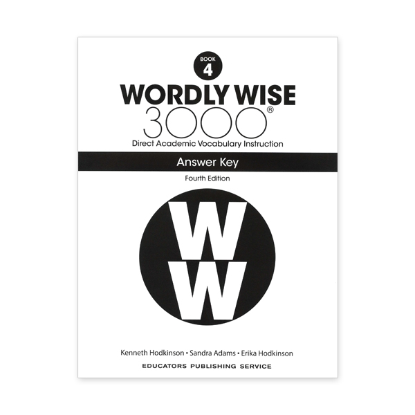 Wordly Wise 3000: Book 04 Answer Key (4/E) 대표이미지