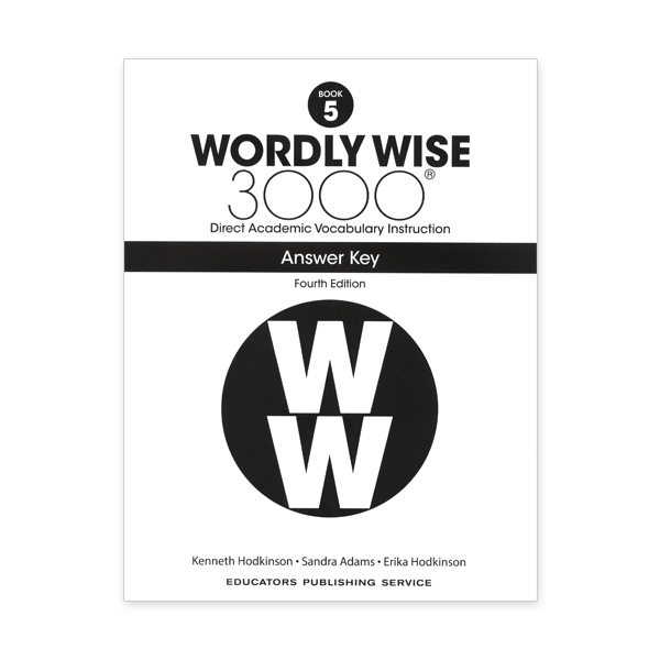 Wordly Wise 3000: Book 05 Answer Key (4/E)