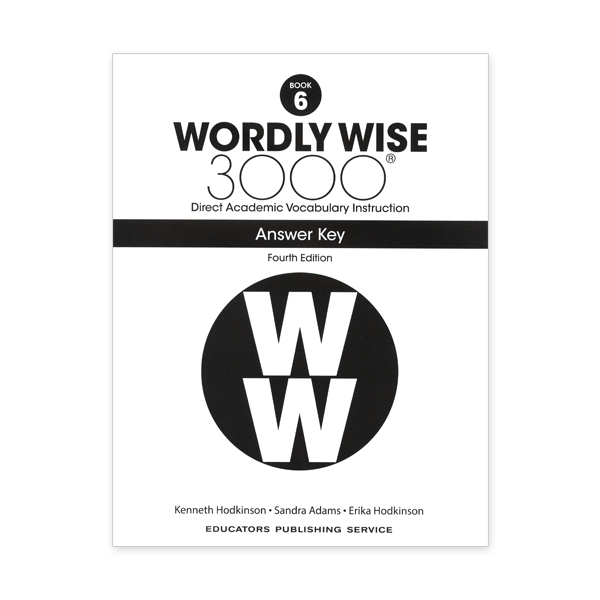 Wordly Wise 3000: Book 06 Answer Key (4/E) 대표이미지
