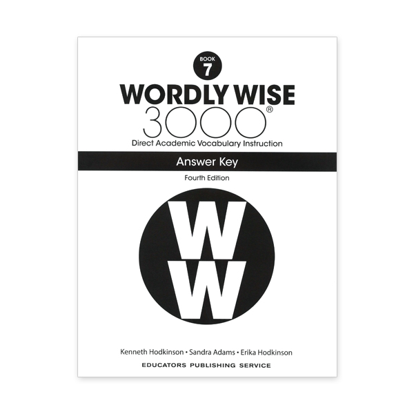 Wordly Wise 3000: Book 07 Answer Key (4/E)