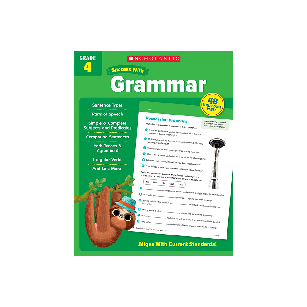 Success With Grammar Grade 4 Workbook