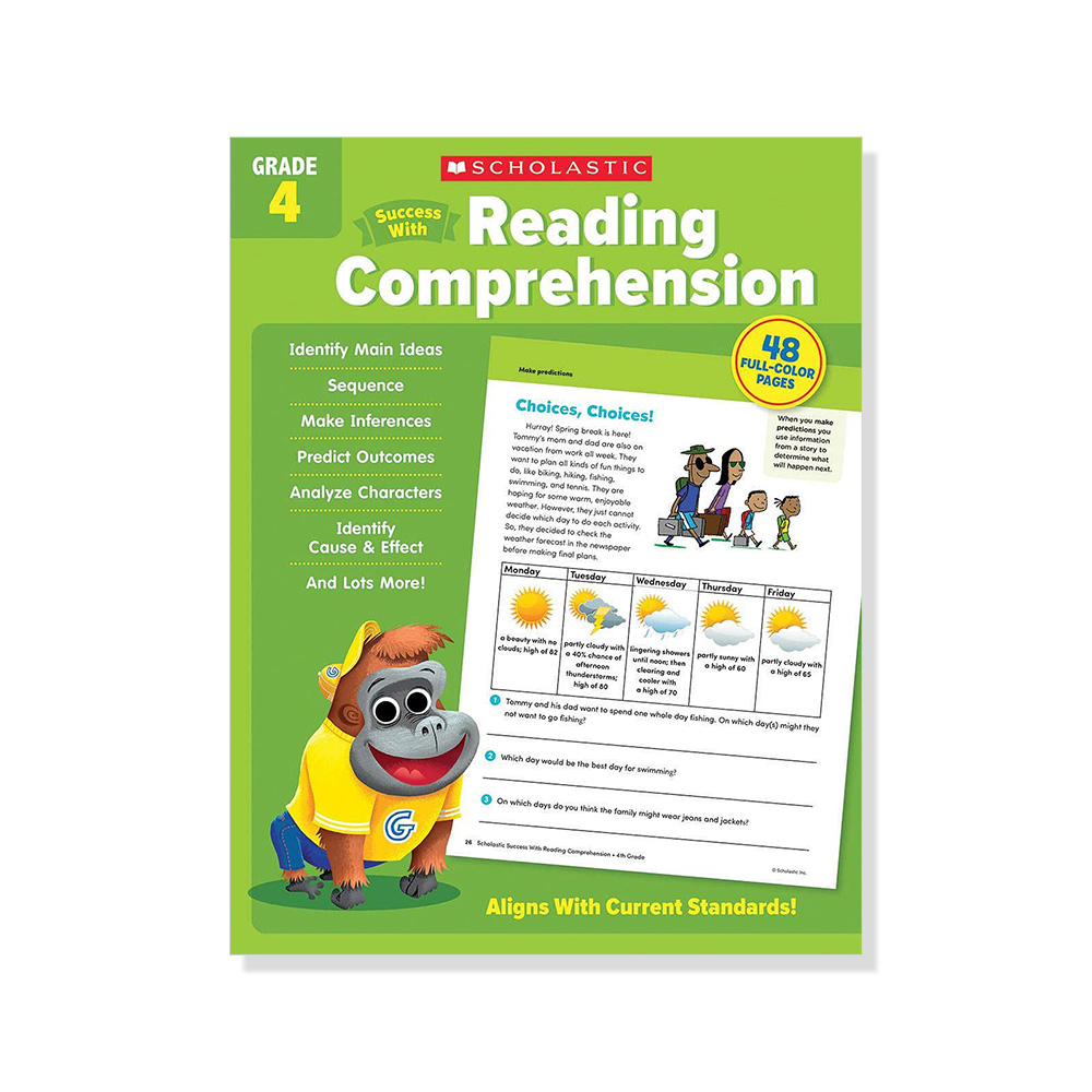 Success With Reading Comprehension: Grade 4 Workbook 대표이미지