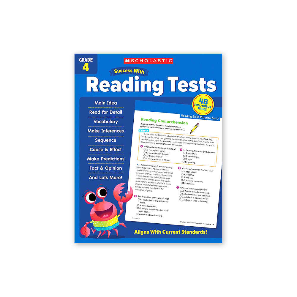 Success with Reading Tests: Grade 4 Workbook