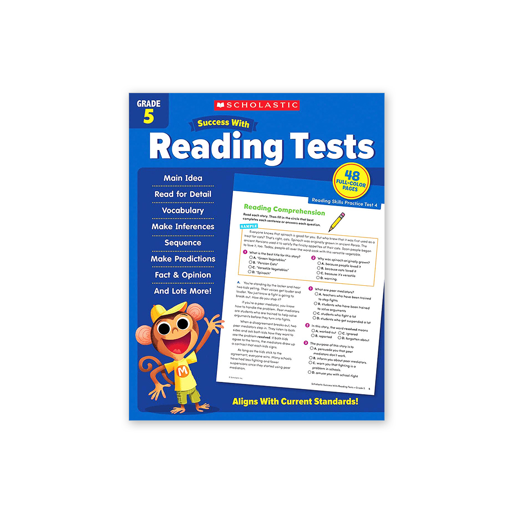 Success with Reading Tests: Grade 5 Workbook 대표이미지