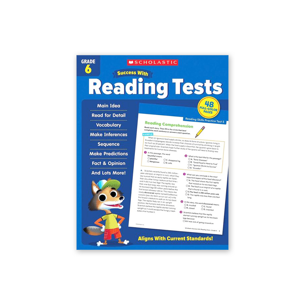 Success with Reading Tests: Grade 6 Workbook 대표이미지