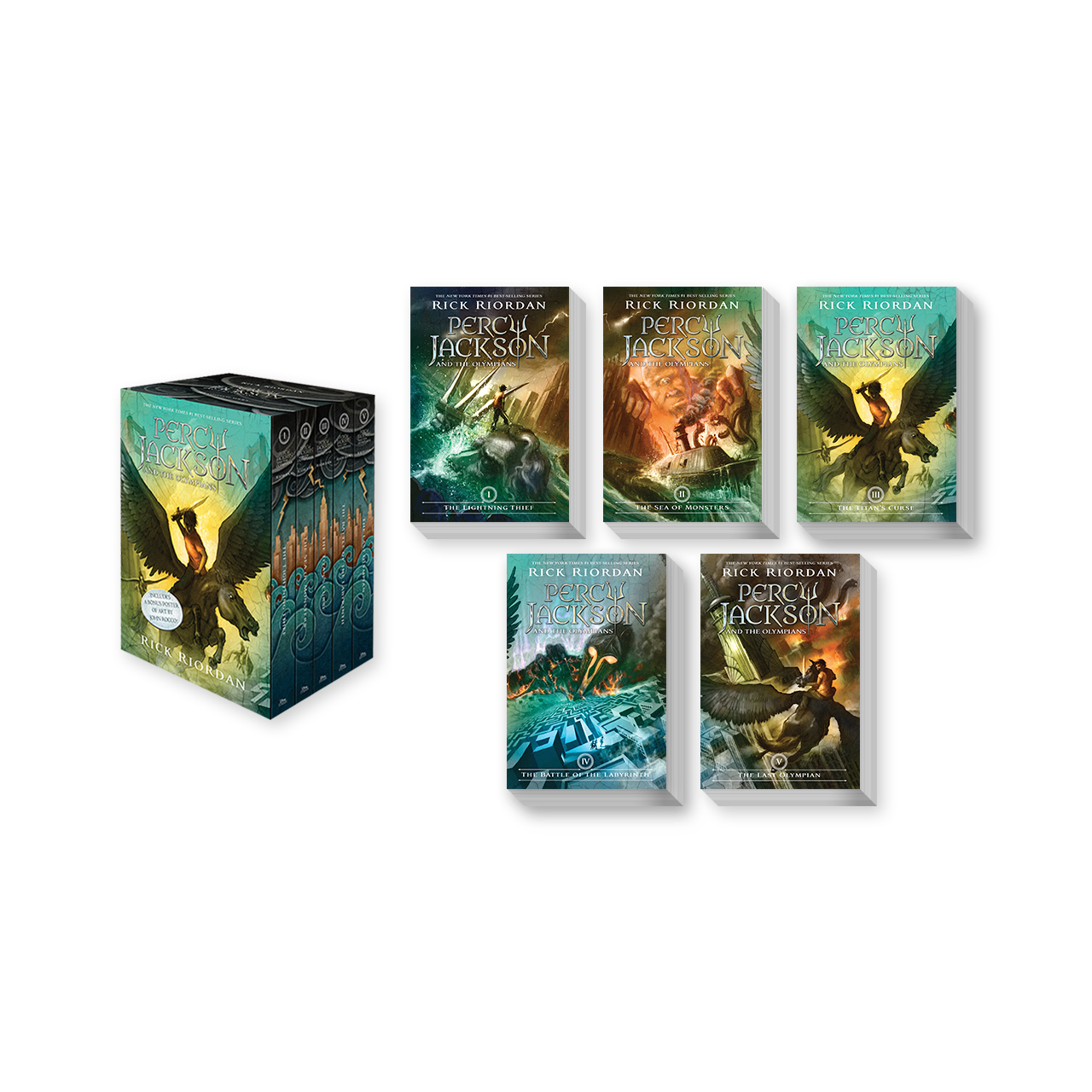 Percy Jackson and the Olympians 5 Book Paperback Boxed Set