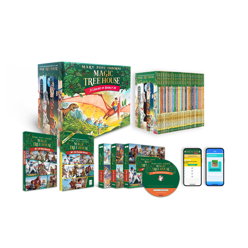 MTH:Magic Tree House #1~34 Set (Book+CD+Wordbook)