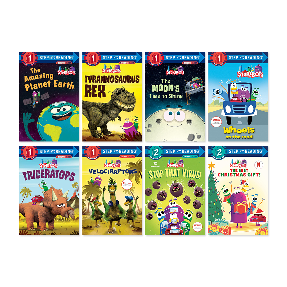 Step into Reading(Step1,2): Storybots 8종 세트 대표이미지