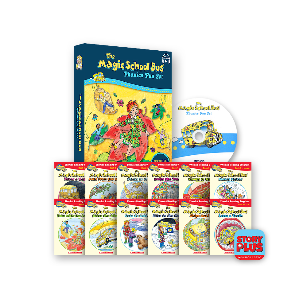 Magic School Bus Phonics Fun Set (with MP3 CD & Storyplus QR)