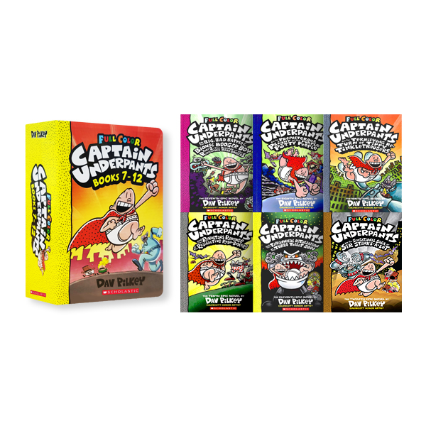 Captain Underpants #7~#12 Box Set (Color Edition)