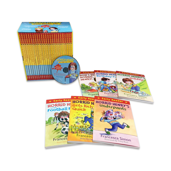 Horrid Henry Early Reader Set (25 Books+1 MP3CD)