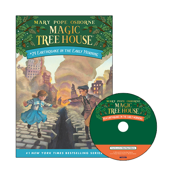 Magic Tree House #24:Earthquake in the Early Morning (Book+CD)