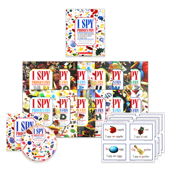 I Spy Phonics Fun Boxed Set (12 Books With CD)